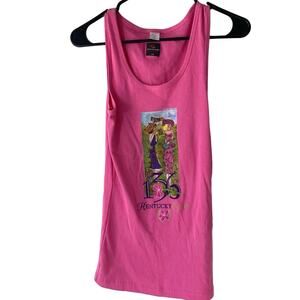 Pink Y2K Barbiecore Kentucky Derby 136 Tank Top Size Large  Girlhoodcore